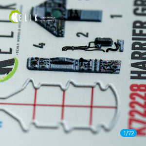 KELIK K72228 Harrier Gr1/Gr3 (Early) - interior 3D decals for Italeri kit 1/72 – zdjęcie 5