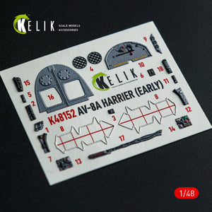 KELIK K48152 AV-8A HARRIER (Early) -interior 3D decals for Kinetic kit 1/48 – Bild 12