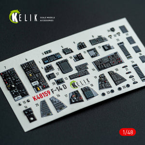 KELIK K48159 F-140 - interior 3D decals for GWH kit 1/48 – zdjęcie 11