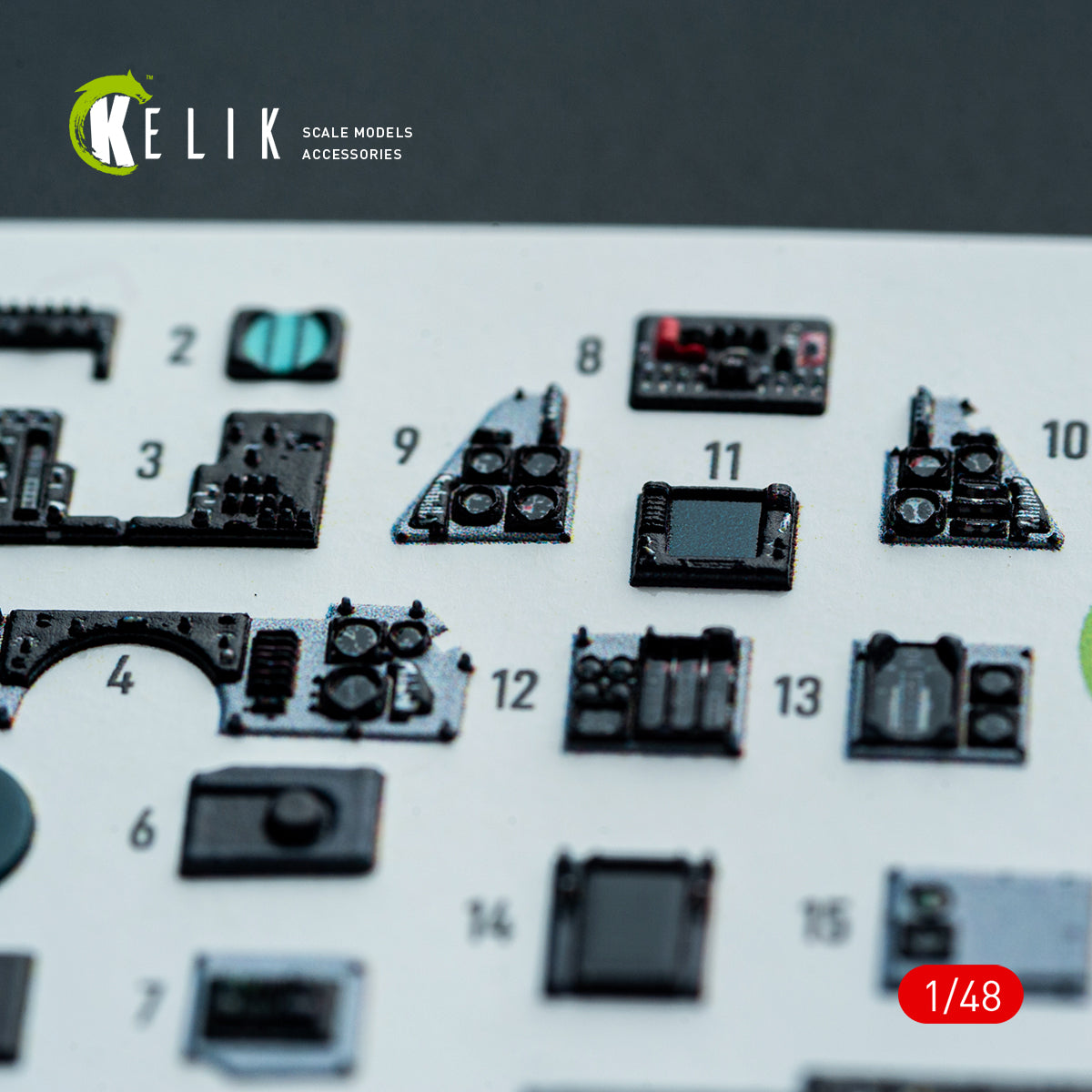 KELIK K48160 F-14A - interior 3D decals for Hasegawa kit 1/48 – immagine 6
