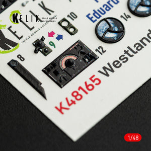 KELIK K48165 Westland Lysander Mk.III - interior 3D decals for Eduard kit 1/48 – image 6