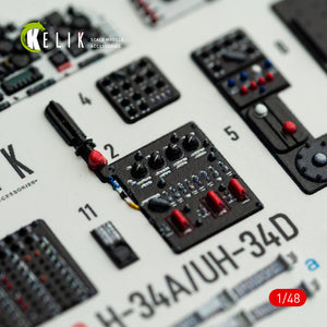 KELIK K48172 H-34A/UH-34D - interior 3D decals for Italeri kit 1/48 – image 6