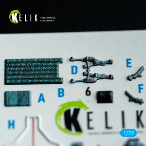 KELIK K72228 Harrier Gr1/Gr3 (Early) - interior 3D decals for Italeri kit 1/72 – zdjęcie 6