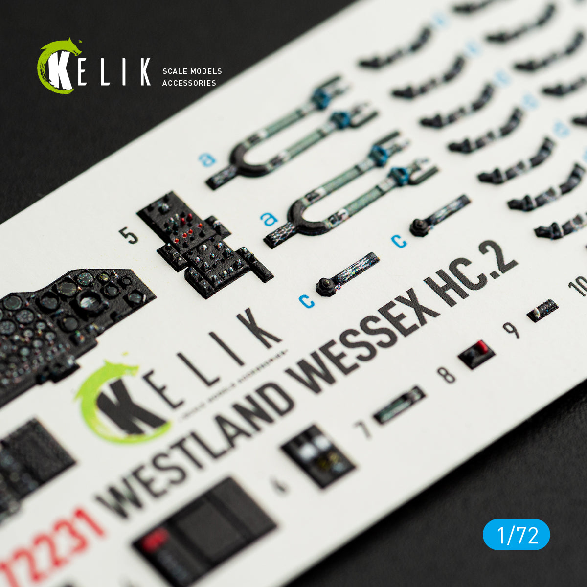 KELIK K72231 WESTLAND WESSEX HC.2 - interior 3D decals for AirFix kit 1/72 – Bild 6