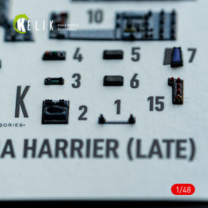 KELIK K48153 AV-8A HARRIER (Late) - interior 3D decals for Kinetic kit 1/48 – Bild 11