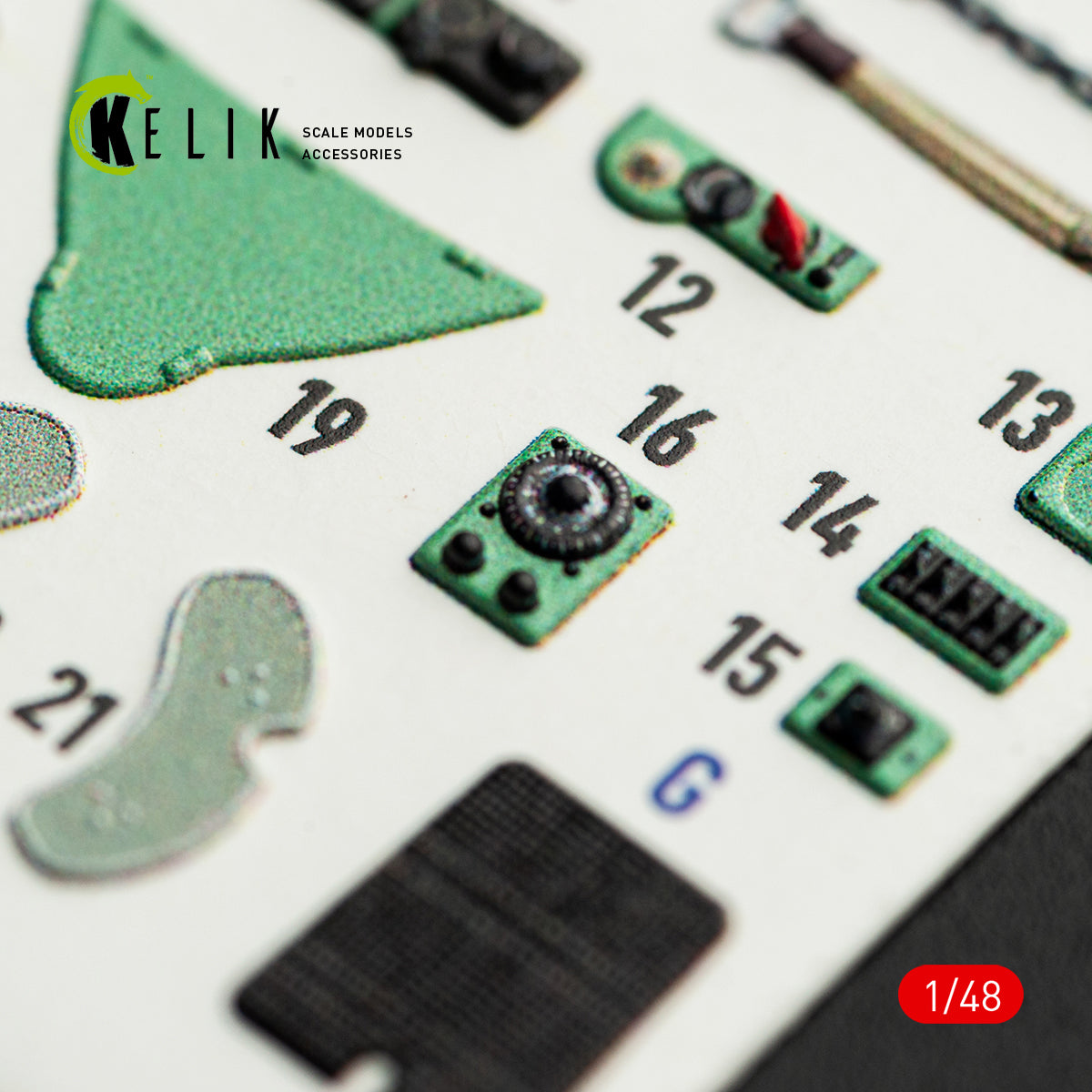 KELIK K48163 MC.200 - interior 3D decals for Italeri kit 1/48 – Bild 7