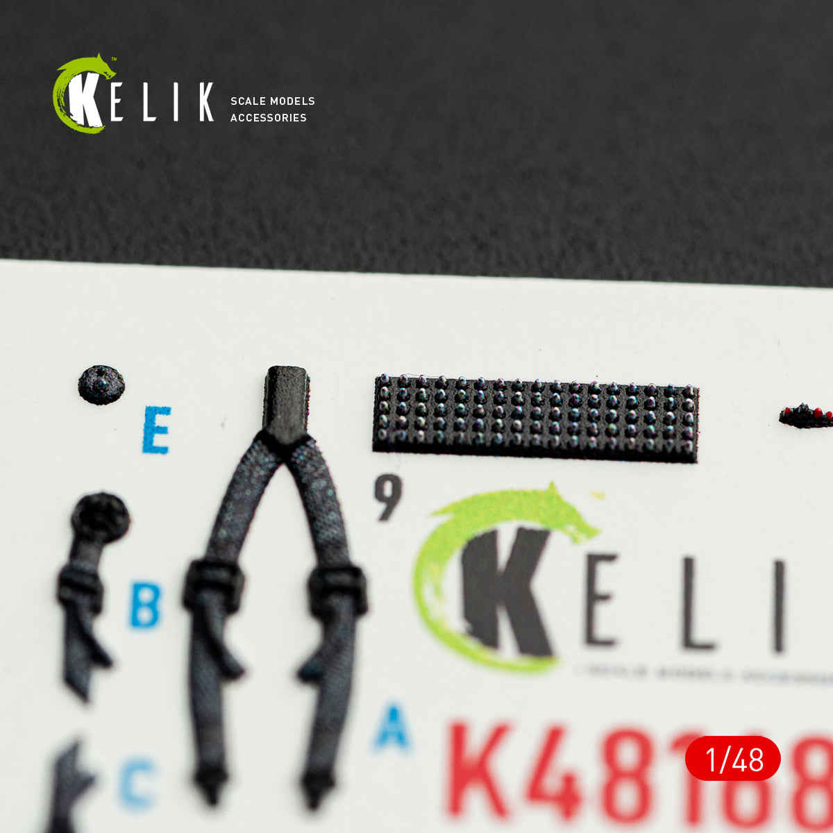 KELIK K48168 MH-61 Little Bird - interior 3D decals for ICM kit 1/48 – imagen 7