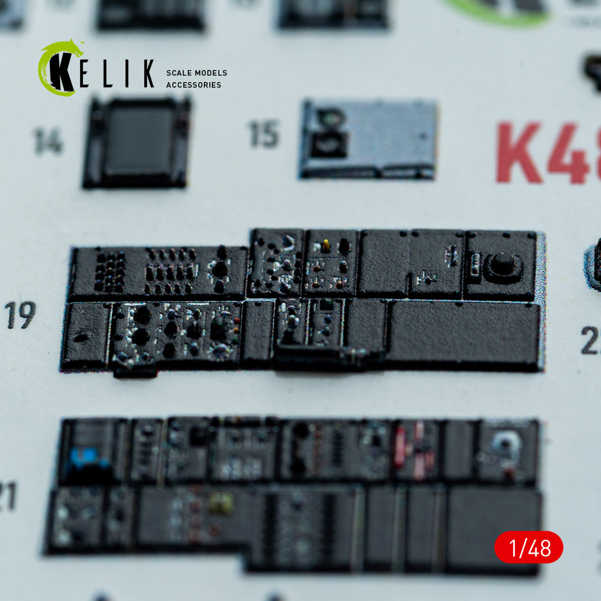 KELIK K48160 F-14A - interior 3D decals for Hasegawa kit 1/48 – immagine 8