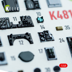 KELIK K48161 F-14A - interior 3D decals for GWH kit 1/48 – Bild 8