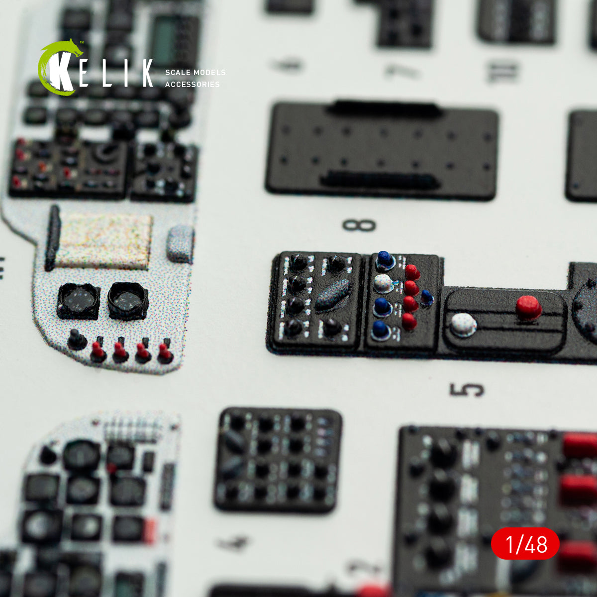KELIK K48172 H-34A/UH-34D - interior 3D decals for Italeri kit 1/48 – image 8