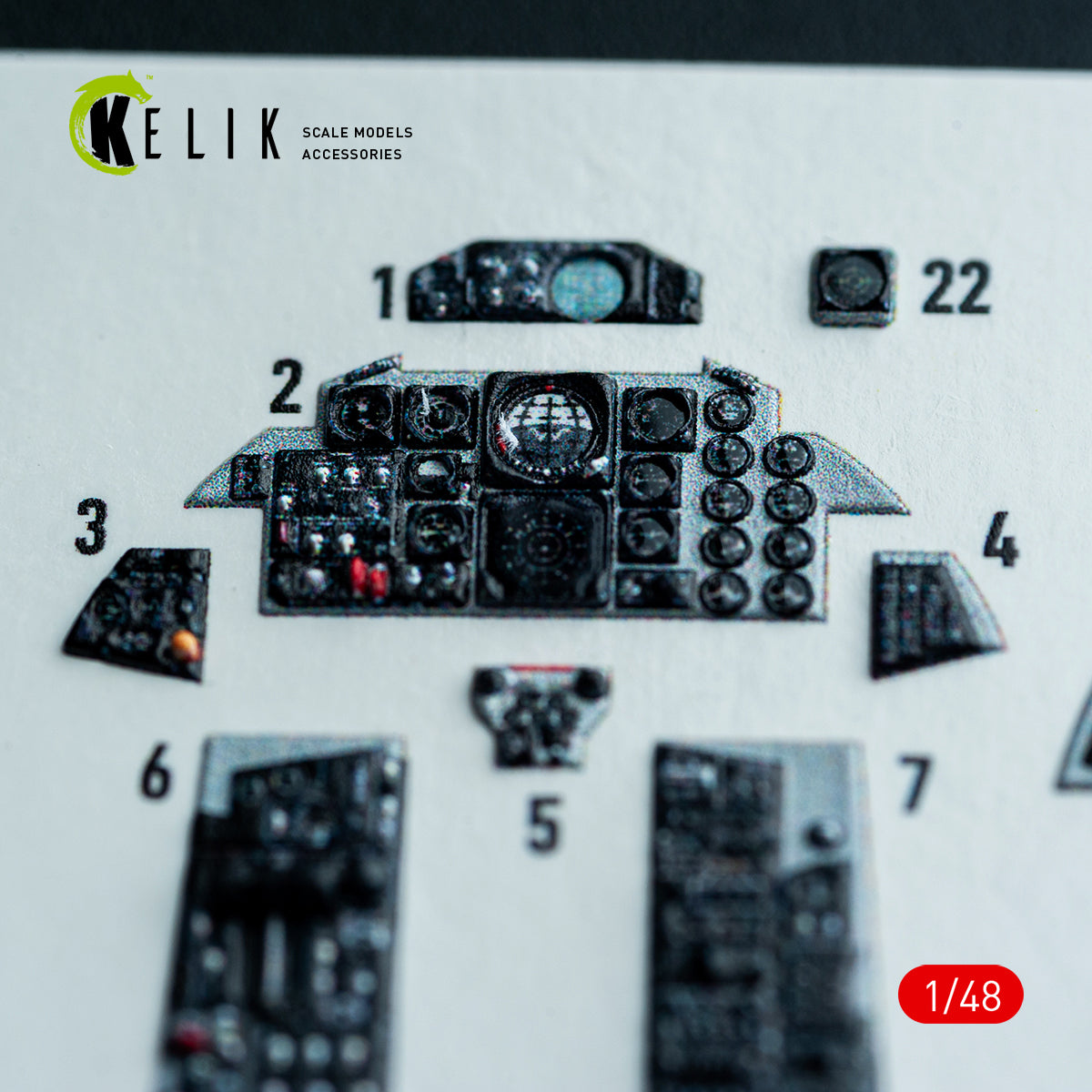 KELIK K48147 F-41/S - interior 30 decals for Hasegawa kit 1/48 – Bild 11