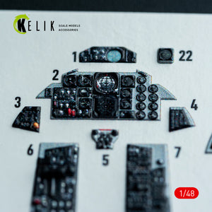 KELIK K48147 F-41/S - interior 30 decals for Hasegawa kit 1/48 – Bild 11