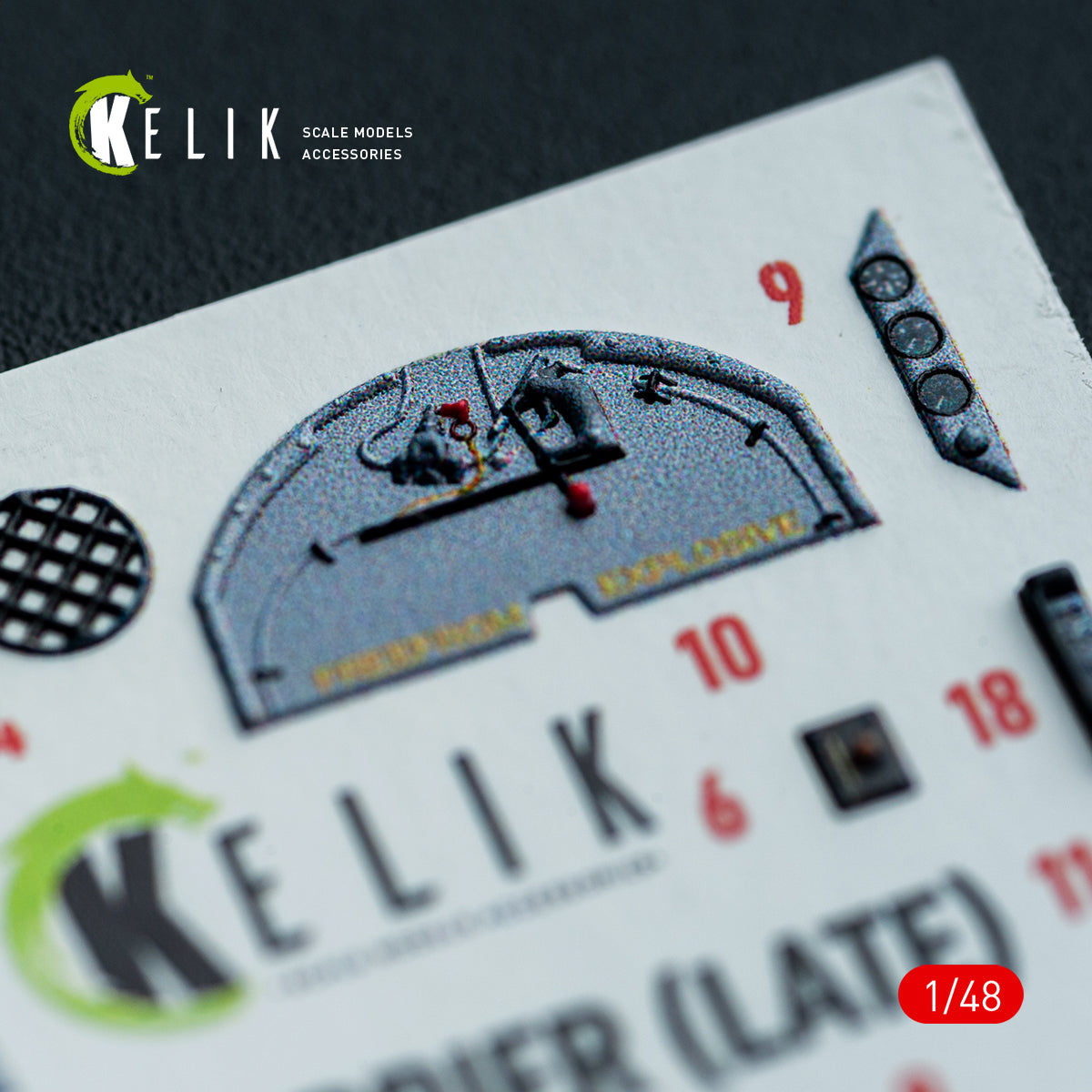 KELIK K48153 AV-8A HARRIER (Late) - interior 3D decals for Kinetic kit 1/48 – Bild 13