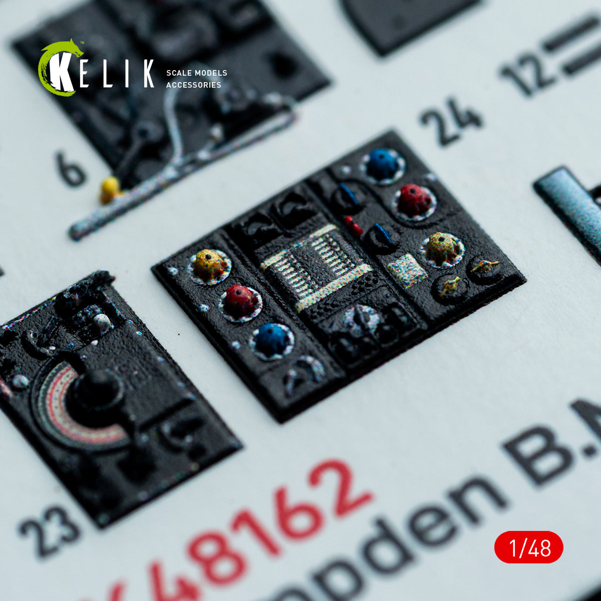 KELIK K48162 Hampden B.Mk.1 - interior 3D decals for ICM kit 1/48 – immagine 10