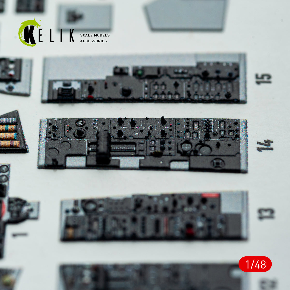 KELIK K48148 F-4E - interior 3D decals for Hasegawa kit 1/48 – Bild 12