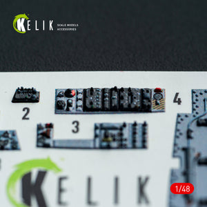 KELIK K48151 HARRIER GR3 - interior 3D decals for Kinetic kit 1/48 – Bild 17