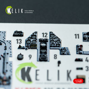 KELIK K48152 AV-8A HARRIER (Early) -interior 3D decals for Kinetic kit 1/48 – Bild 16