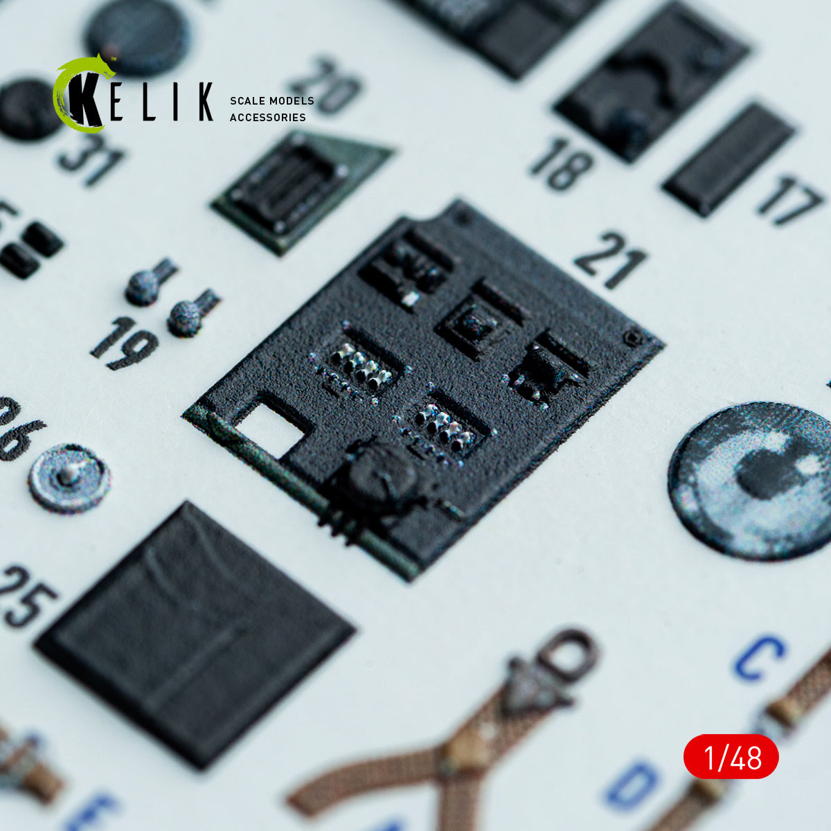 KELIK K48162 Hampden B.Mk.1 - interior 3D decals for ICM kit 1/48 – immagine 12