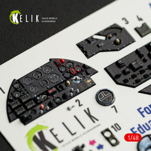 KELIK K48165 Westland Lysander Mk.III - interior 3D decals for Eduard kit 1/48