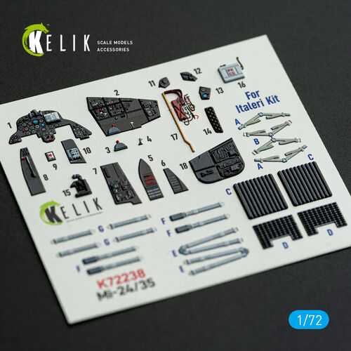 KELIK K72238 Mi-35/24 - interior 30 decals for Italeri kit 1/72 – zdjęcie 6