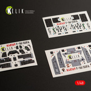 KELIK K48169 F-16I SUFA - interior 30 decals for GWH kit 1/48