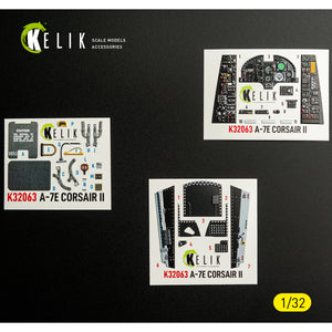 KELIK K32063 A-7E CORSAIR II - interior 3D decals for Trumpeter kit 1/32 – imagen 2