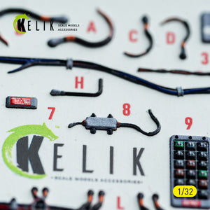 KELIK K32051 F-15C (early) - interior 30 decals for Tamiya kit 1/32 – imagen 3