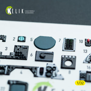 KELIK K32053 F-14A - interior 3D decals for Tamiya kit 1/32 – imagen 3