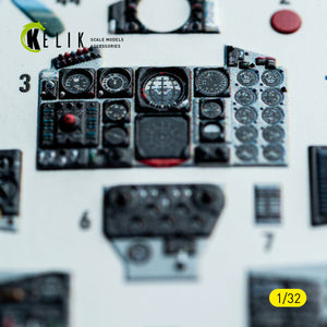 KELIK K32048 F-4C - interior 3D decals for Tamiya kit 1/32 – imagen 4