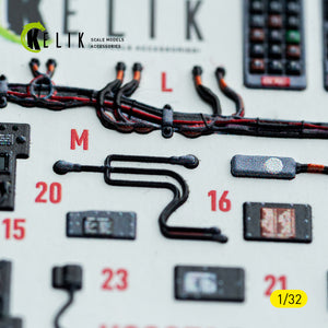 KELIK K32051 F-15C (early) - interior 30 decals for Tamiya kit 1/32 – imagen 4