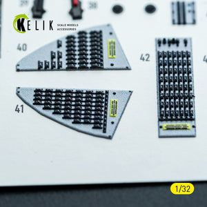 KELIK K32053 F-14A - interior 3D decals for Tamiya kit 1/32 – imagen 4