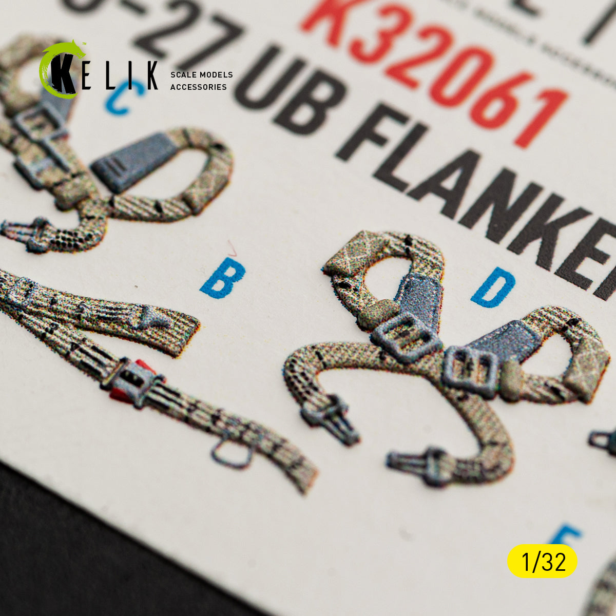 KELIK K32061 SU-27UB Flanker C - interior 3D decals for Trumpeter kit 1/32 – imagen 4