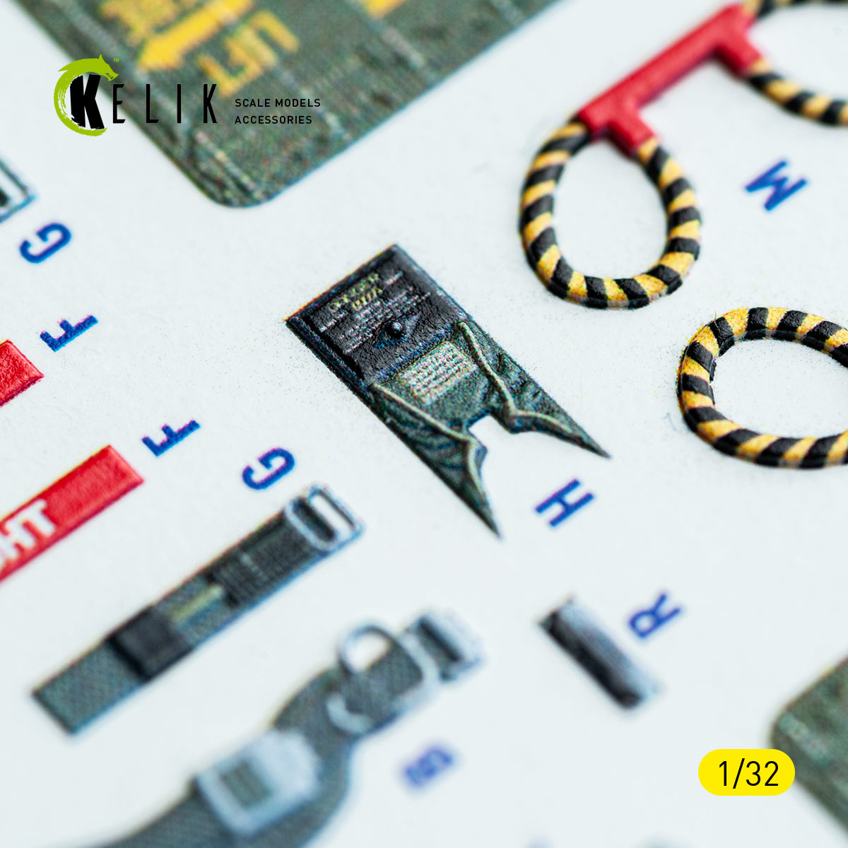 KELIK K32048 F-4C - interior 3D decals for Tamiya kit 1/32 – imagen 5