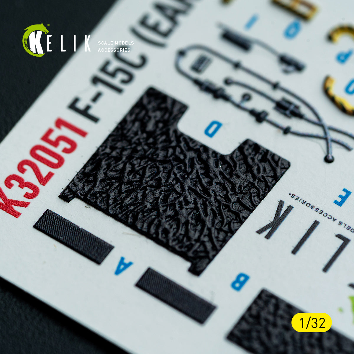 KELIK K32051 F-15C (early) - interior 30 decals for Tamiya kit 1/32 – imagen 5
