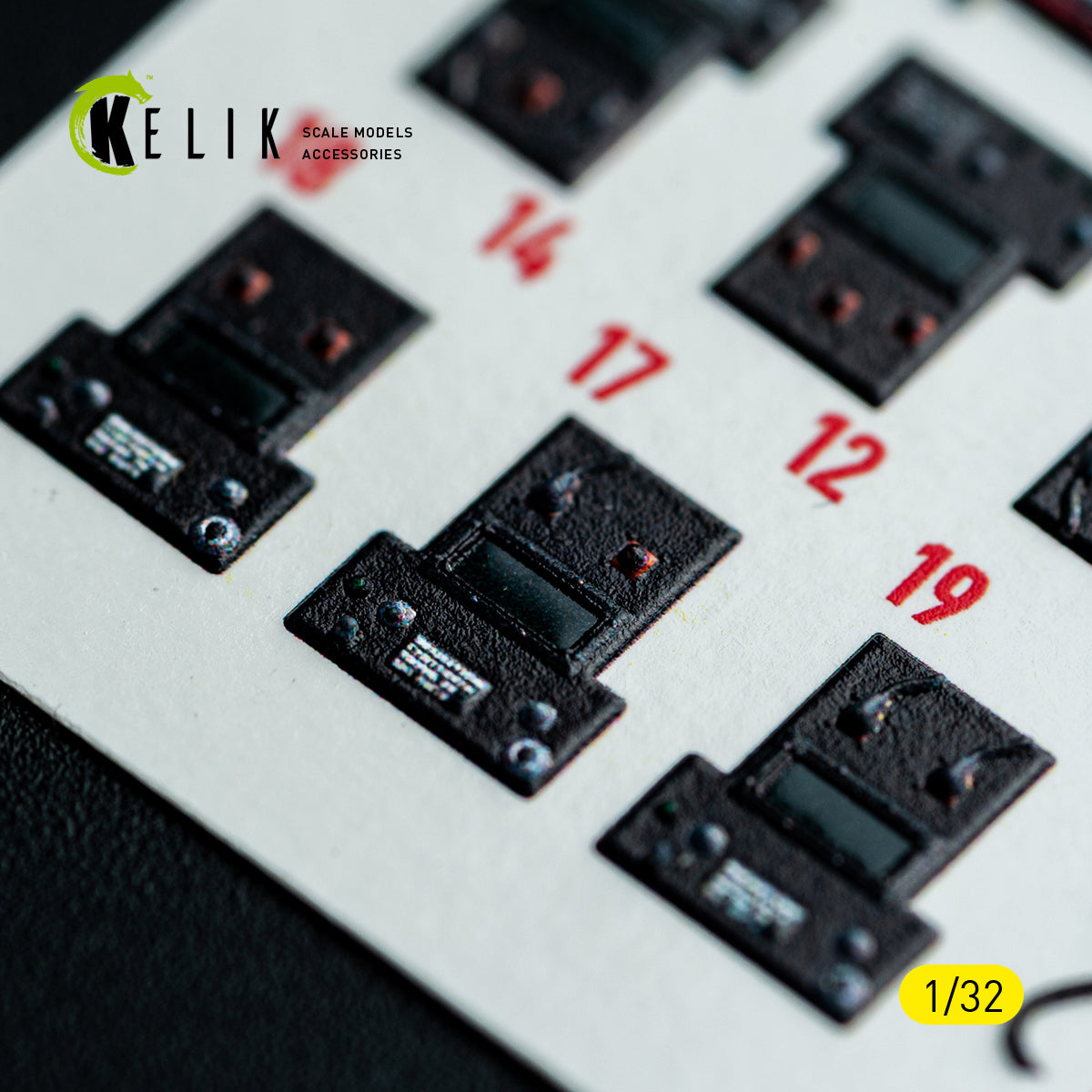 KELIK K32052 F-15C MSIP II - interior 3D decals for Tamiya kit 1/32 – imagen 5