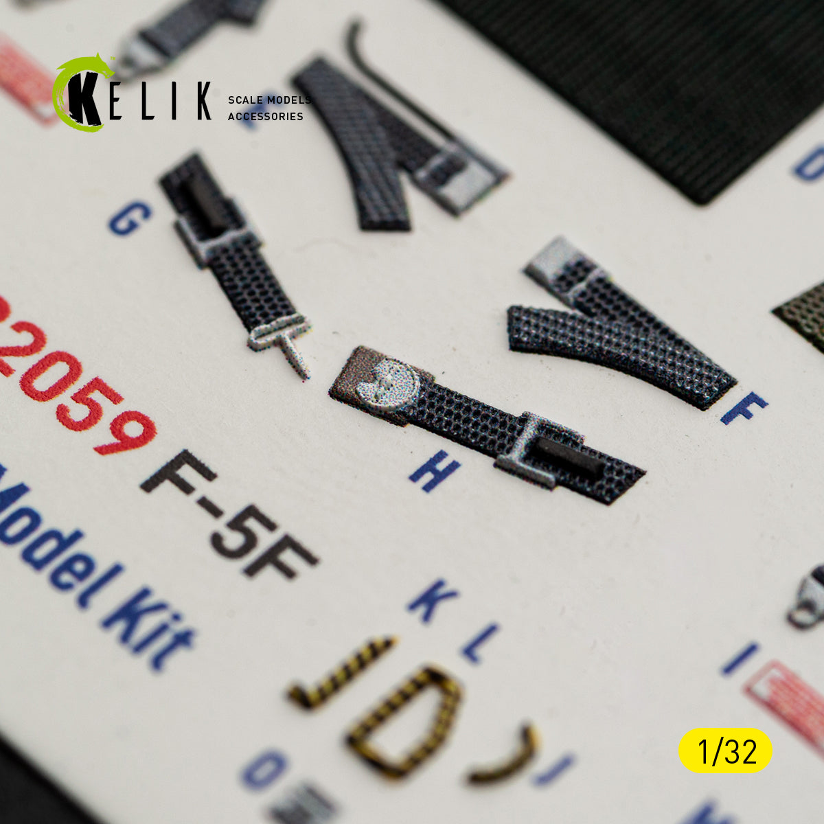 KELIK K32059 F-5F - interior 3D decals for Kitty Hawk/Zimi models kit 1/32 – imagen 12