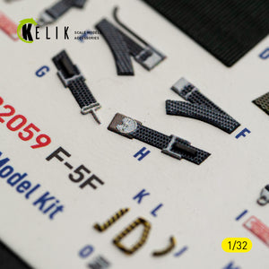 KELIK K32059 F-5F - interior 3D decals for Kitty Hawk/Zimi models kit 1/32 – imagen 12