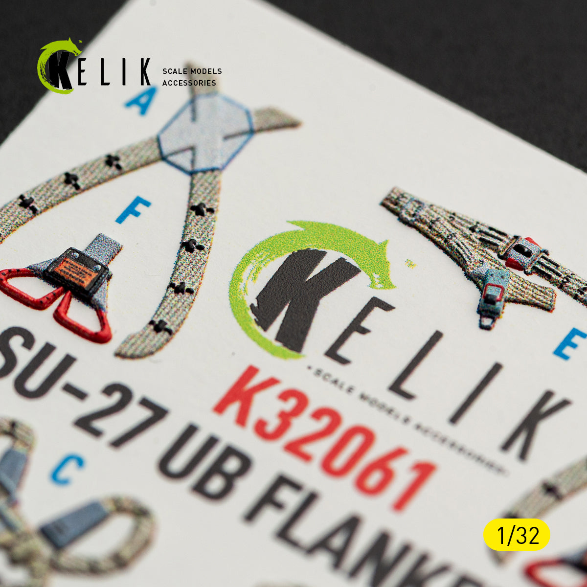 KELIK K32061 SU-27UB Flanker C - interior 3D decals for Trumpeter kit 1/32 – imagen 5