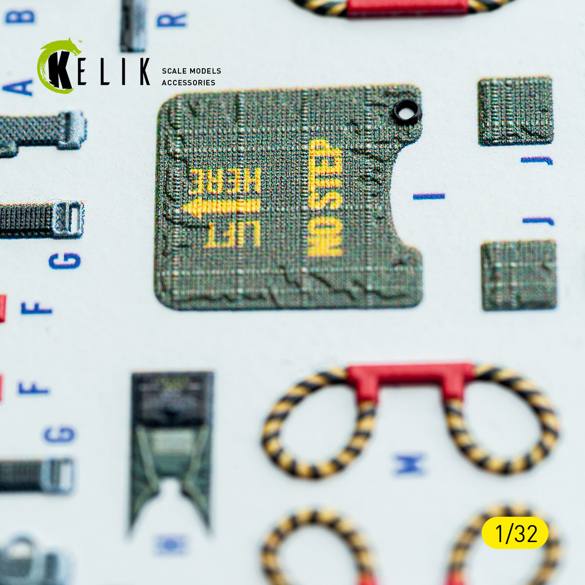 KELIK K32048 F-4C - interior 3D decals for Tamiya kit 1/32 – imagen 6