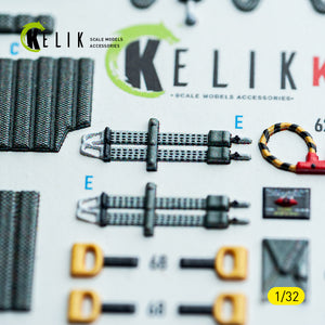 KELIK K32053 F-14A - interior 3D decals for Tamiya kit 1/32 – imagen 7