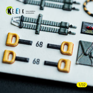 KELIK K32053 F-14A - interior 3D decals for Tamiya kit 1/32 – imagen 8