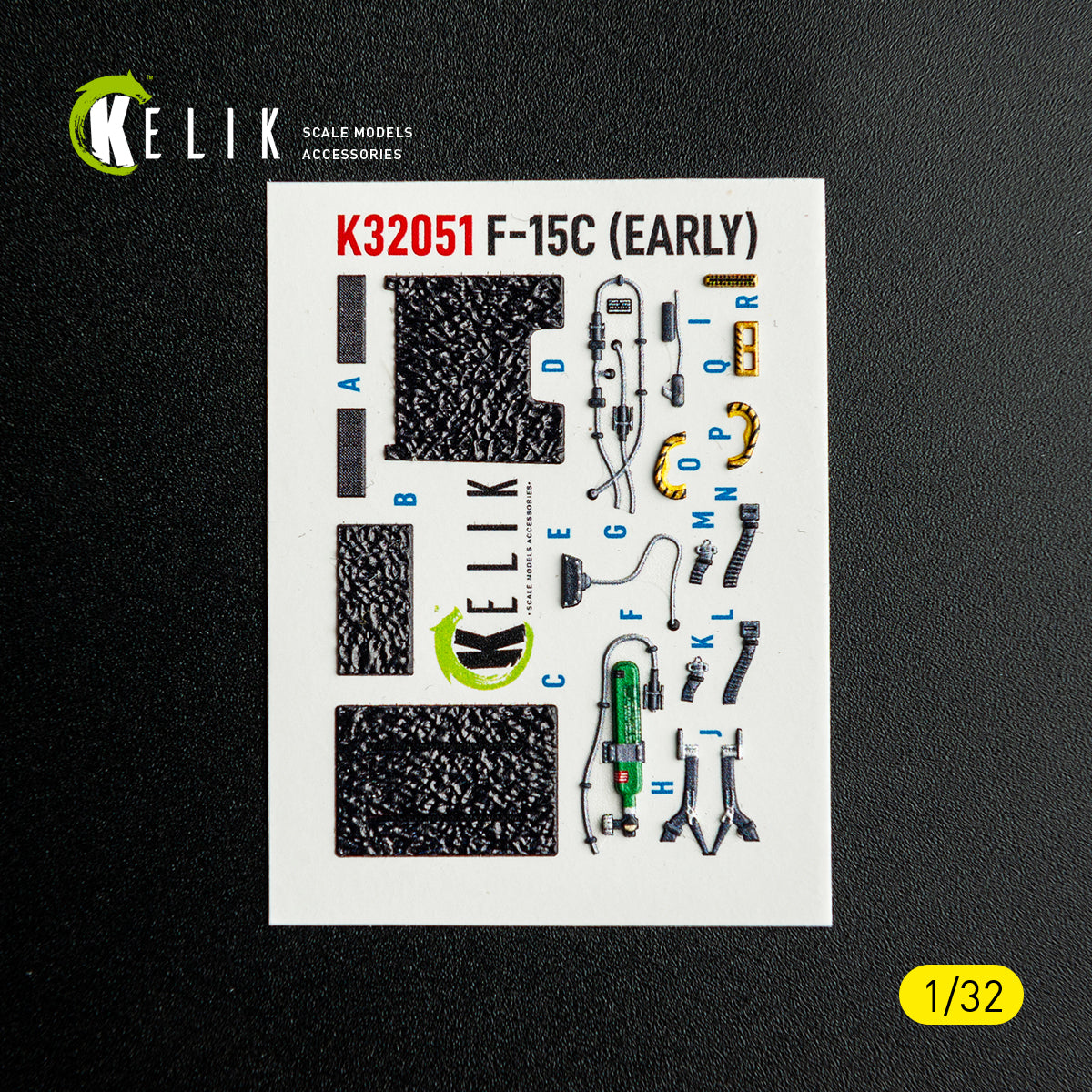 KELIK K32051 F-15C (early) - interior 30 decals for Tamiya kit 1/32 – imagen 8