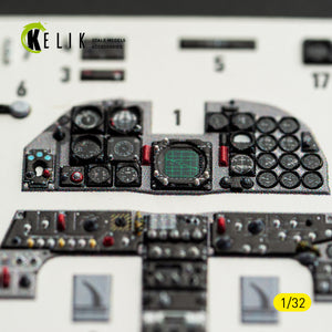 KELIK K32058 RF-5E - interior 3D decals for Kitty Hawk/Zimi models kit 1/32 – imagen 3