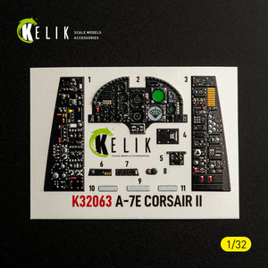 KELIK K32063 A-7E CORSAIR II - interior 3D decals for Trumpeter kit 1/32 – imagen 6