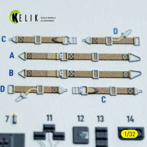 KELIK K32047 Ju-87G - interior 3D decals for Hasegawa kit 1/32 – imagen 4