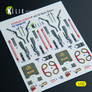 KELIK K32048 F-4C - interior 3D decals for Tamiya kit 1/32 – imagen 8