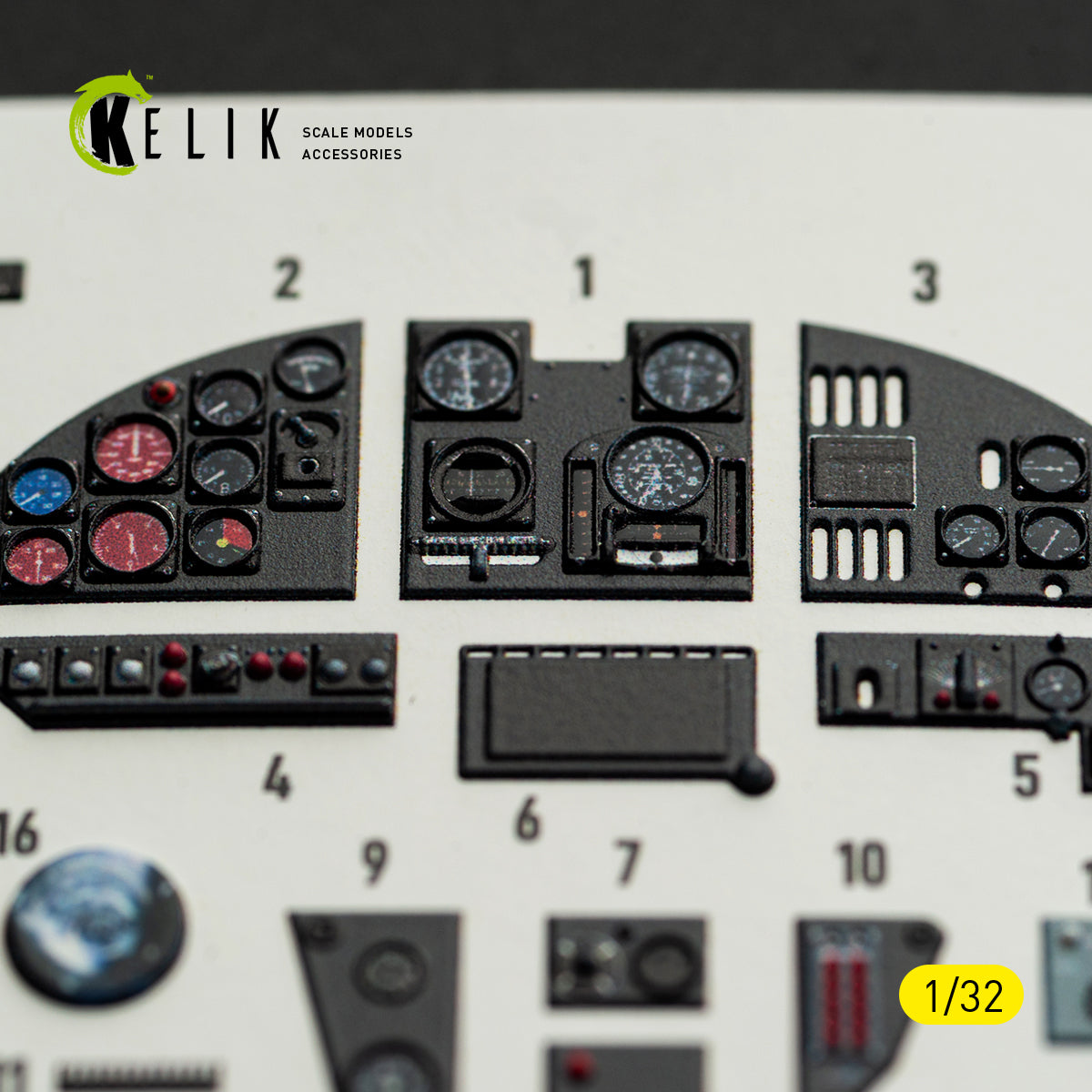 KELIK K32057 MS-406C-1 - interior 30 decals for Special Hobby kit 1/32 – imagen 4