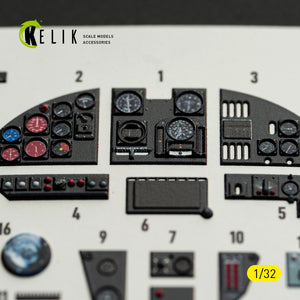KELIK K32057 MS-406C-1 - interior 30 decals for Special Hobby kit 1/32 – imagen 4