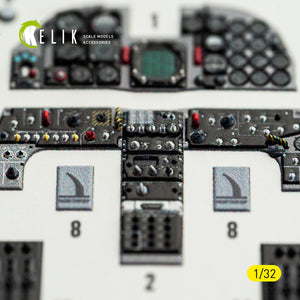 KELIK K32058 RF-5E - interior 3D decals for Kitty Hawk/Zimi models kit 1/32 – imagen 4