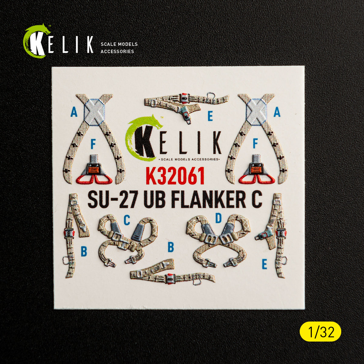 KELIK K32061 SU-27UB Flanker C - interior 3D decals for Trumpeter kit 1/32 – imagen 7
